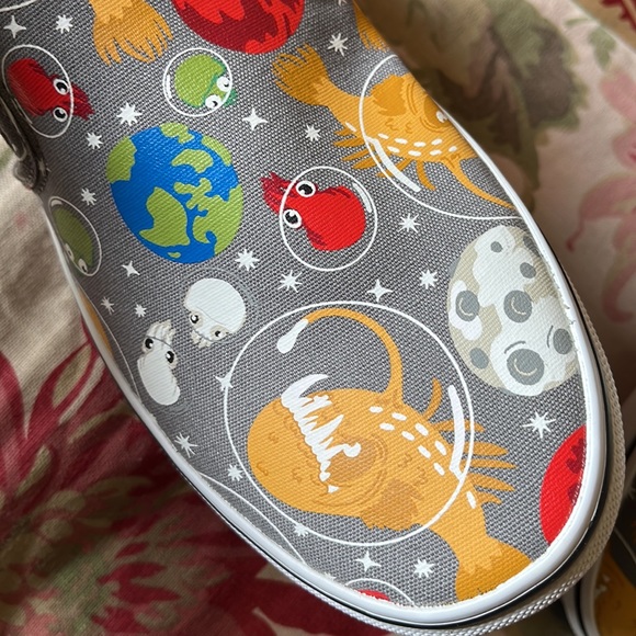 VANS Size 7 YOUTH Glow-In-Dark Martian UFO Earth Astronaut $79 NEW - Picture 4 of 16